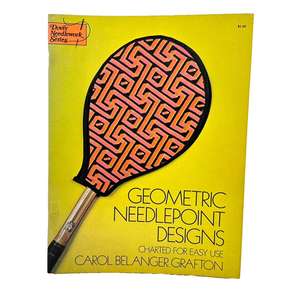 Geometric Needlepoint Designs Carol Belanger Grafton Dover 1975 Paperback Charts